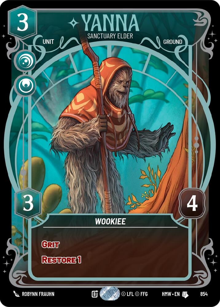 Image for Yanna - Sanctuary Elder (Prestige Foil) (854) [Homeworlds] - Star Wars: Unlimited