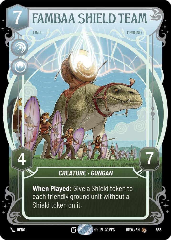 Image for Fambaa Shield Team (Prestige Foil) (856) [Homeworlds] - Star Wars: Unlimited
