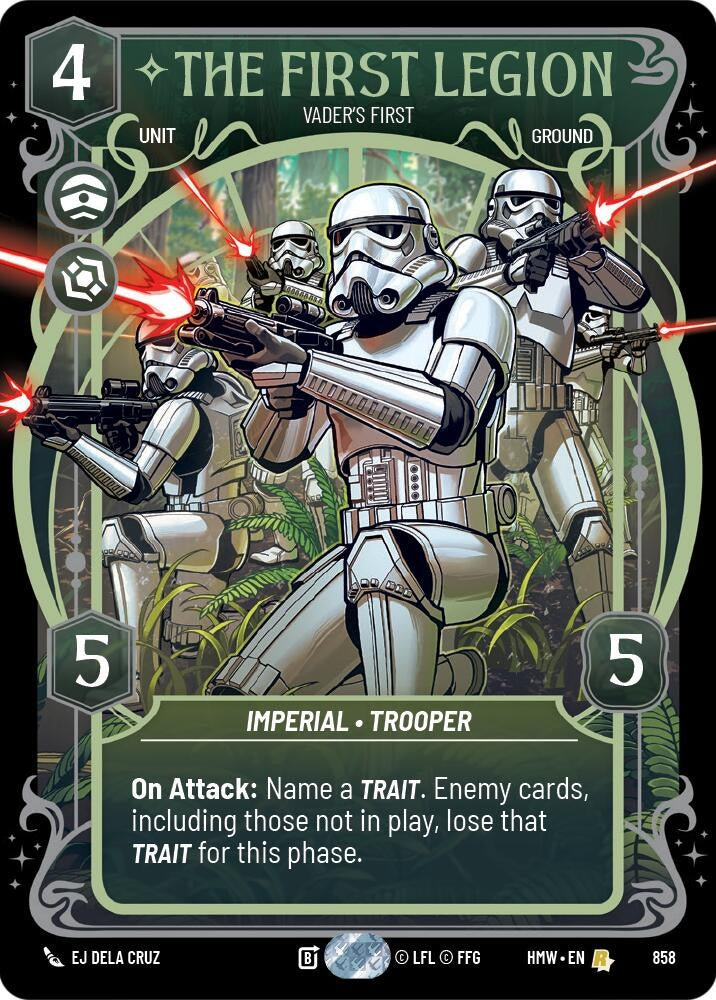 Image for The First Legion - Vader's Fist (Prestige Foil) (858) [Homeworlds] - Star Wars: Unlimited