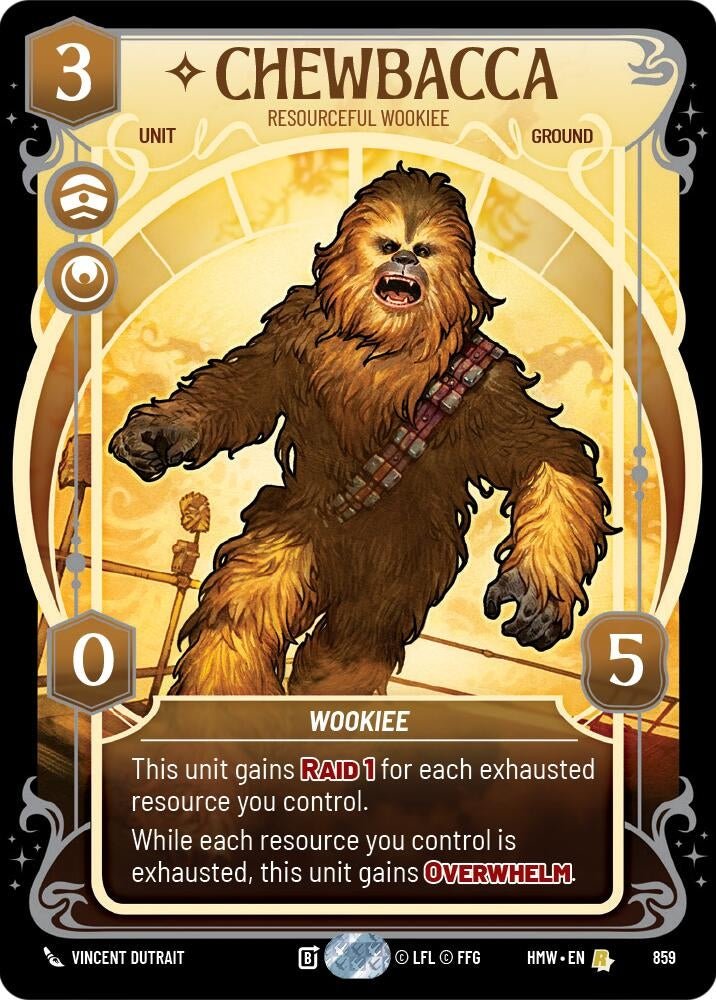 Image for Chewbacca - Resourceful Wookiee (Prestige Foil) (859) [Homeworlds] - Star Wars: Unlimited