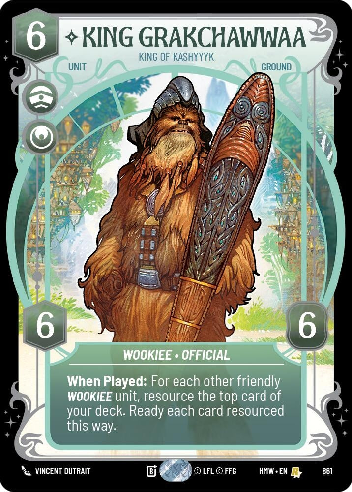 Image for King Grakchawwaa - King of Kashyyyk (Prestige Foil) (861) [Homeworlds] - Star Wars: Unlimited