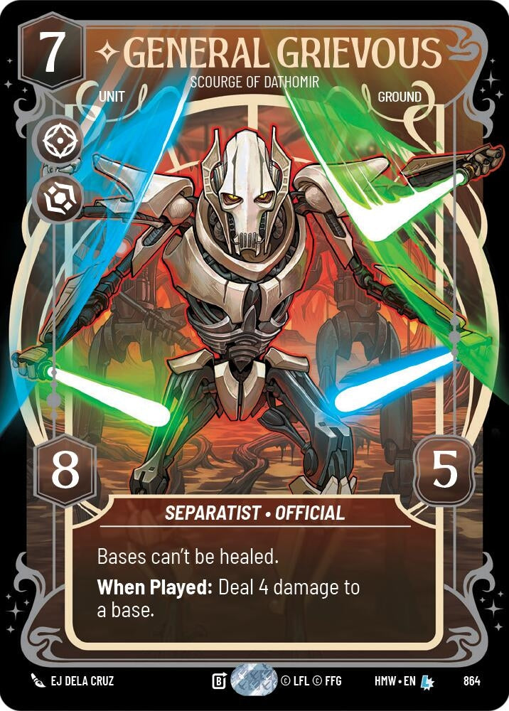 Image for General Grievous - Scourge of Dathomir (Prestige Foil) (864) [Homeworlds] - Star Wars: Unlimited