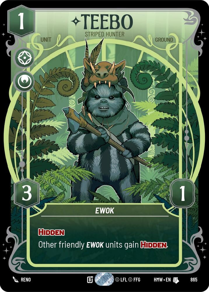 Image for Teebo - Striped Hunter (Prestige Foil) (865) [Homeworlds] - Star Wars: Unlimited