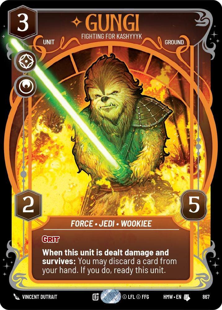 Image for Gungi - Fighting for Kashyyyk (Prestige Foil) (867) [Homeworlds] - Star Wars: Unlimited