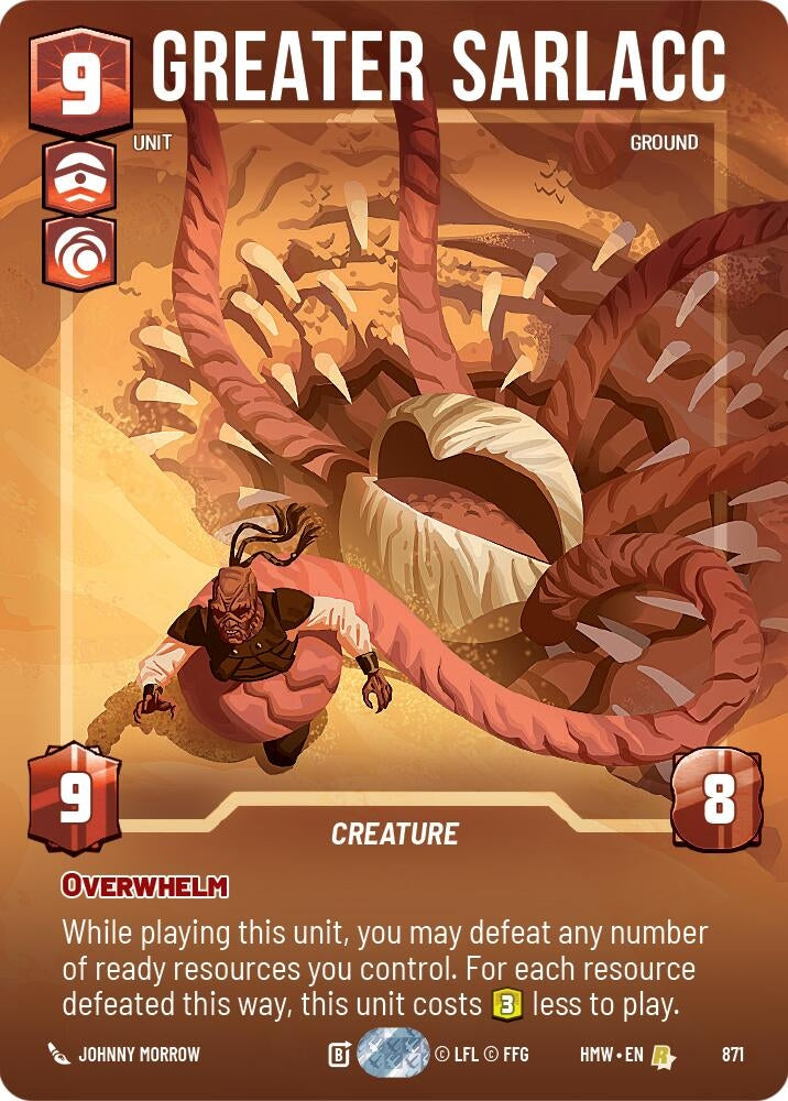 Image for Greater Sarlacc (Prestige Foil) (871) [Homeworlds] - Star Wars: Unlimited