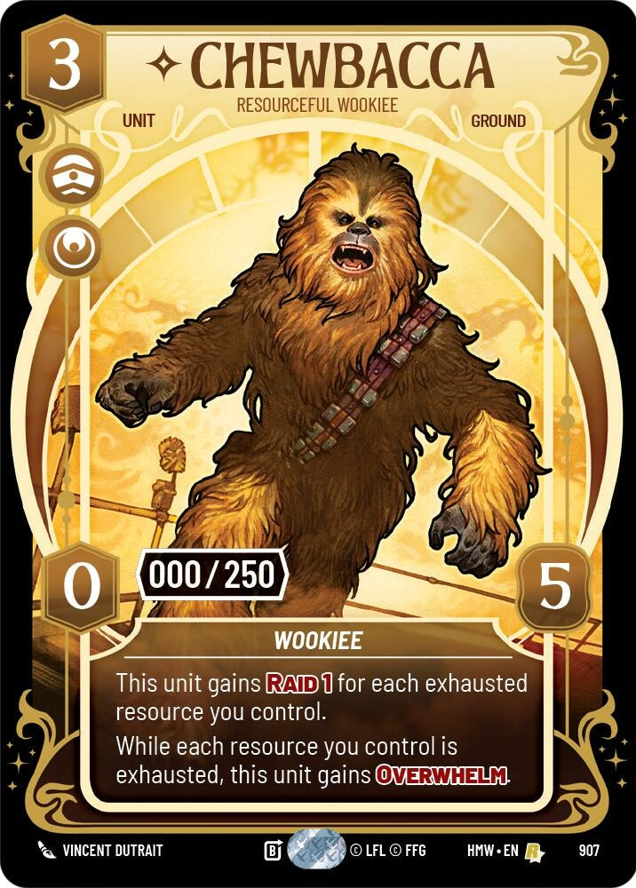 Image for Chewbacca - Resourceful Wookiee (Serialized) (907) [Homeworlds] - Star Wars: Unlimited