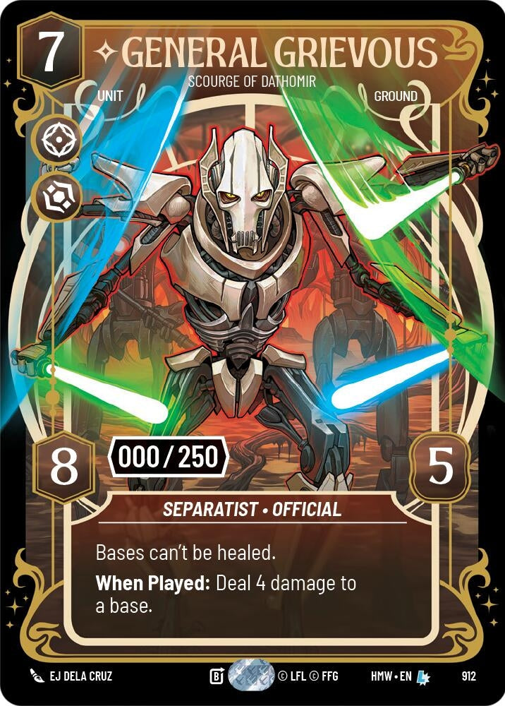 Image for General Grievous - Scourge of Dathomir (Serialized) (912) [Homeworlds] - Star Wars: Unlimited