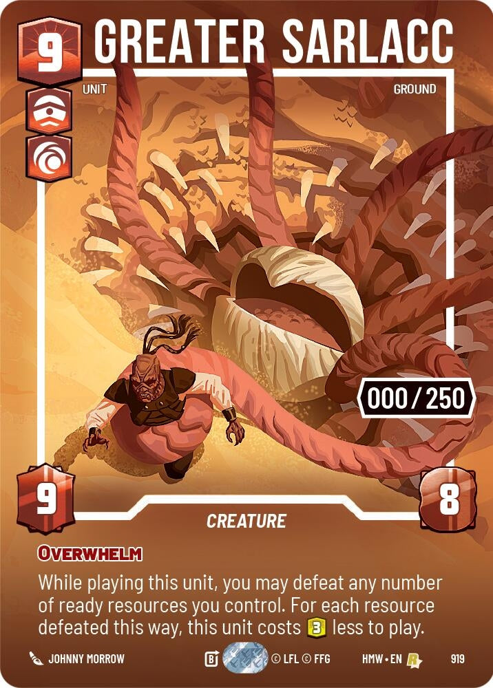 Image for Greater Sarlacc (Serialized) (919) [Homeworlds] - Star Wars: Unlimited