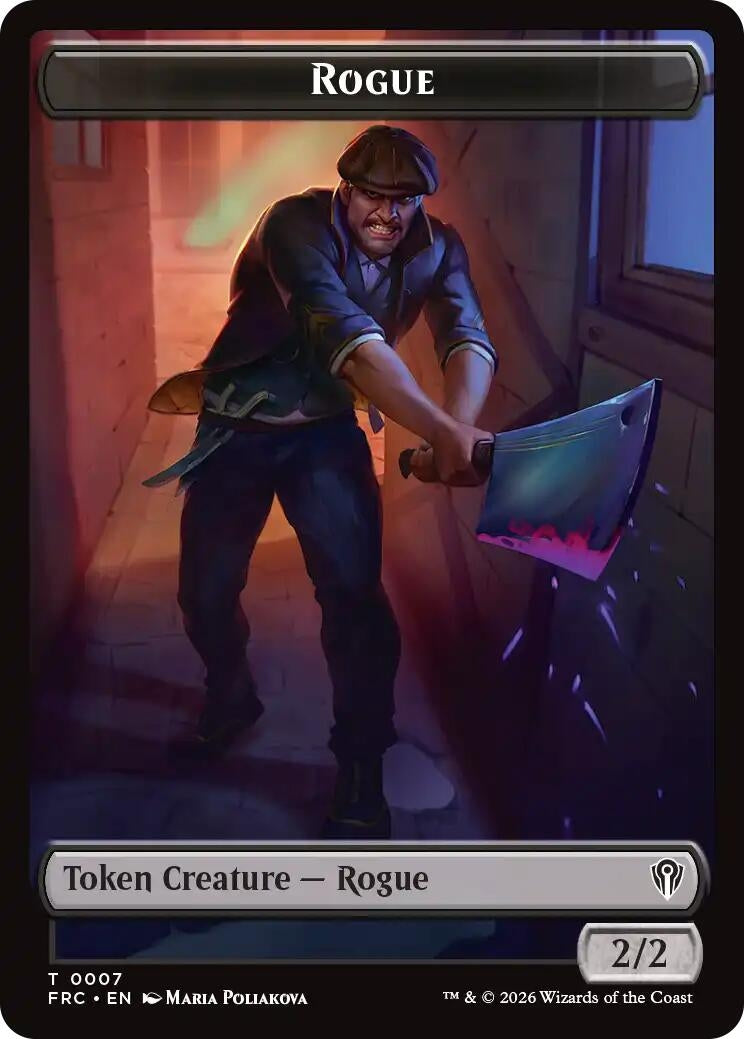 Image for Rogue // Zombie Army Double-Sided Token (7 // 8) [Commander: Reality Fracture] - Magic: The Gathering