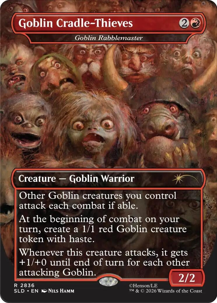 Image for Goblin Cradle-Thieves - Goblin Rabblemaster (2836) [Secret Lair Drop Series] - Magic: The Gathering