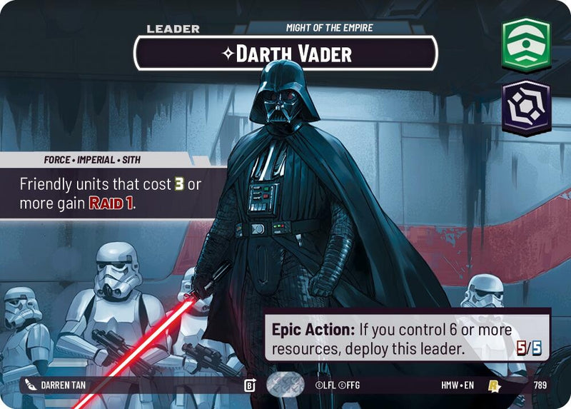Image for Darth Vader - Might of the Empire (Showcase) (789) [Homeworlds] - Star Wars: Unlimited