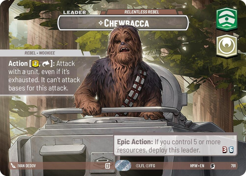 Image for Chewbacca - Relentless Rebel (Showcase) (791) [Homeworlds] - Star Wars: Unlimited