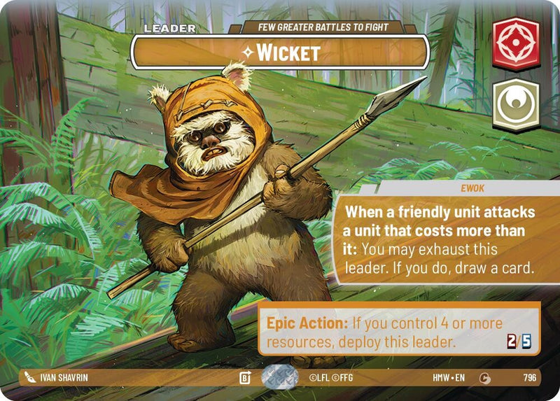 Image for Wicket - Few Greater Battles to Fight (Showcase) (796) [Homeworlds] - Star Wars: Unlimited