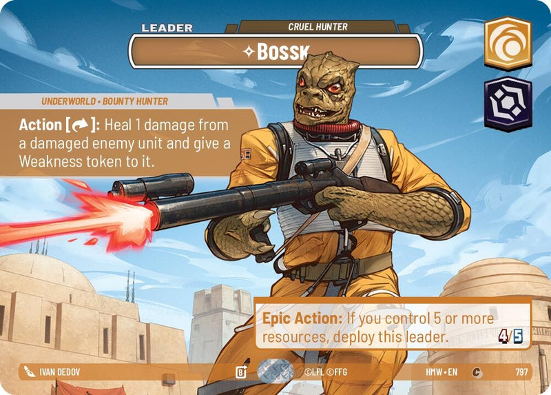 Image for Bossk - Cruel Hunter (Showcase) (797) [Homeworlds] - Star Wars: Unlimited