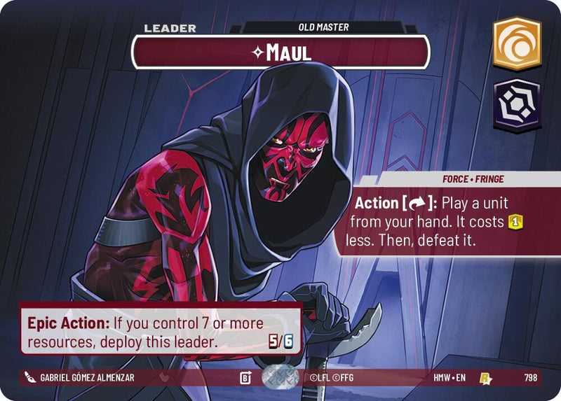 Image for Maul - Old Master (Showcase) (798) [Homeworlds] - Star Wars: Unlimited