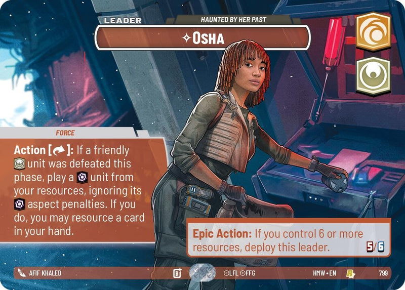 Image for Osha - Haunted By Her Past (Showcase) (799) [Homeworlds] - Star Wars: Unlimited