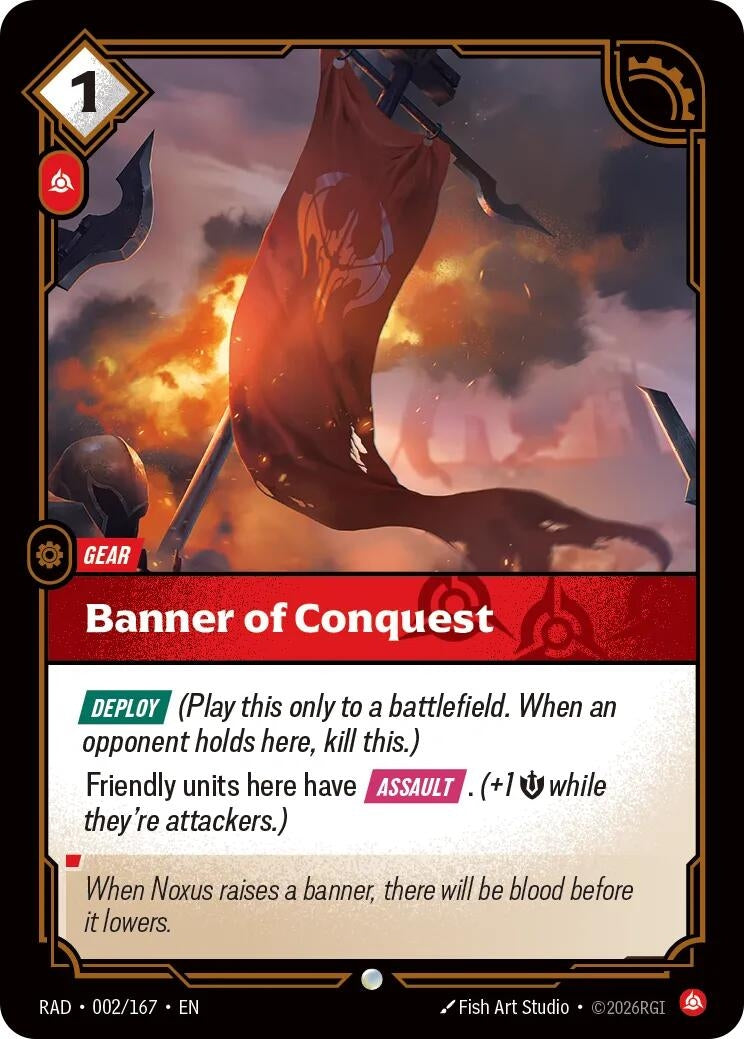 Image for Banner of Conquest (002/167) [Radiance] - Riftbound: League of Legends Trading Card Game