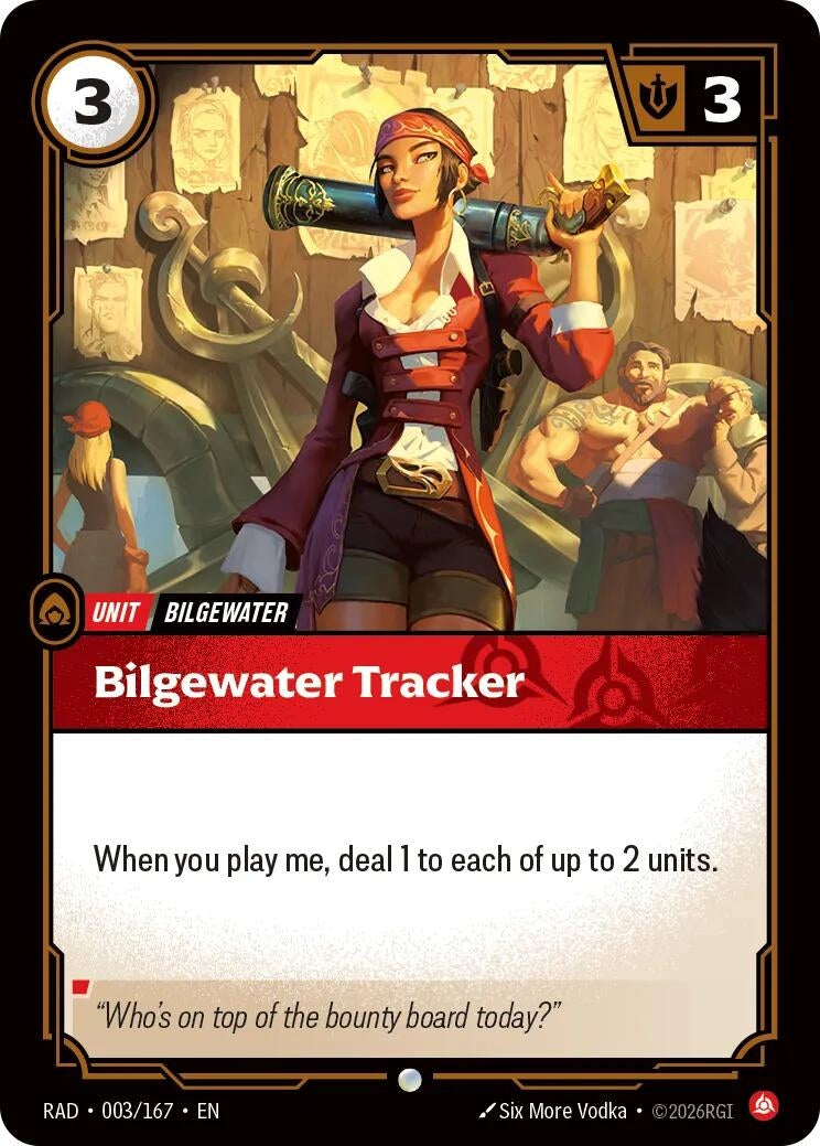 Image for Bilgewater Tracker (003/167) [Radiance] - Riftbound: League of Legends Trading Card Game