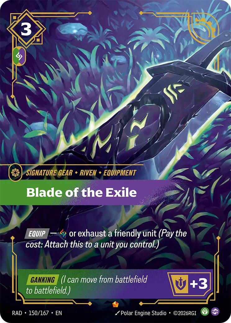 Image for Blade of the Exile (150/167) [Radiance] - Riftbound: League of Legends Trading Card Game