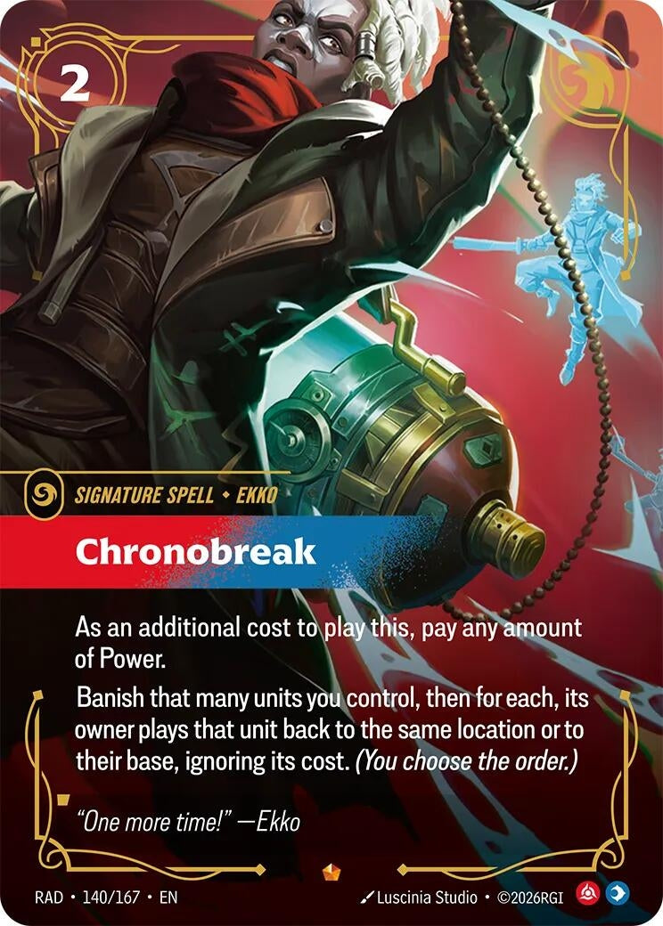 Image for Chronobreak (140/167) [Radiance] - Riftbound: League of Legends Trading Card Game