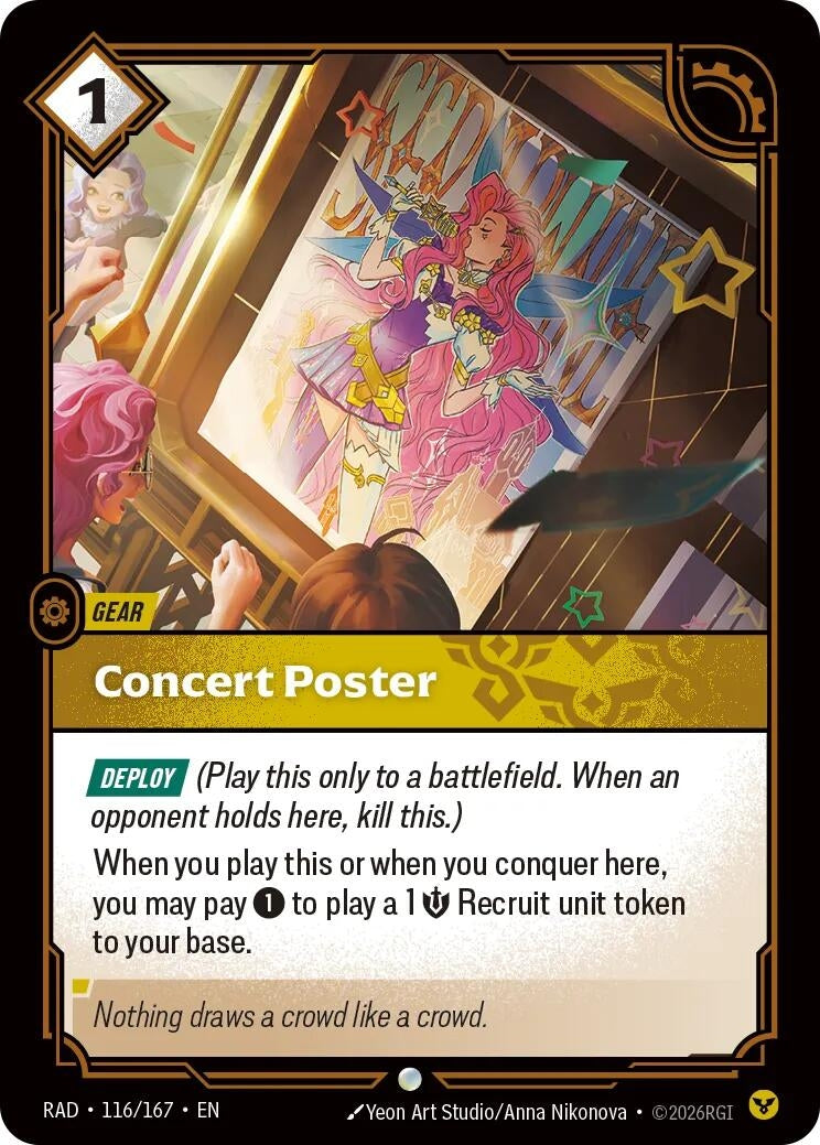 Image for Concert Poster (116/167) [Radiance] - Riftbound: League of Legends Trading Card Game