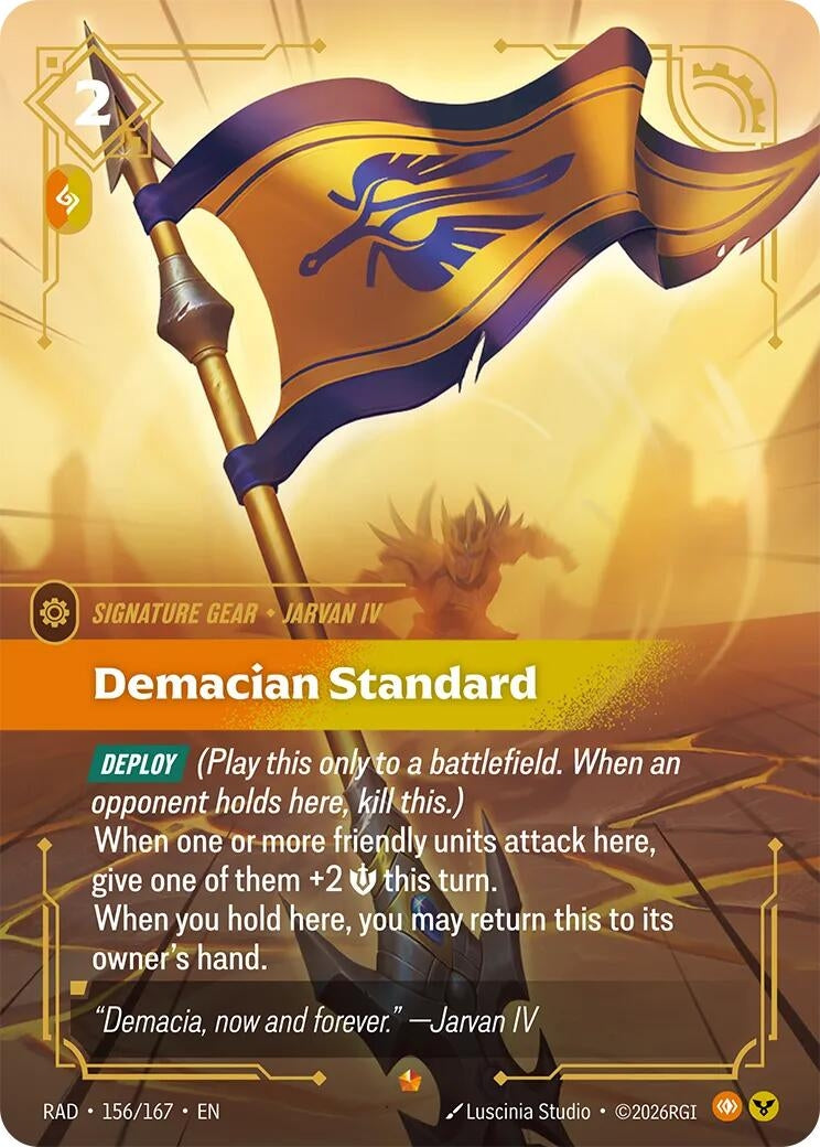 Image for Demacian Standard (156/167) [Radiance] - Riftbound: League of Legends Trading Card Game