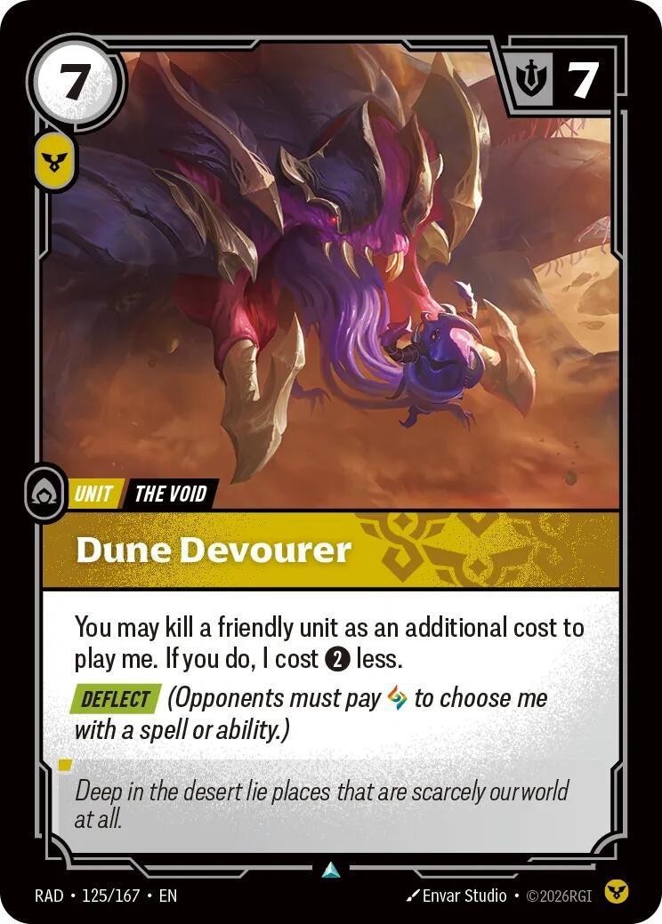 Image for Dune Devourer (125/167) [Radiance] - Riftbound: League of Legends Trading Card Game