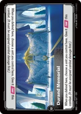 Image for Durand Memorial (161/167) [Radiance] - Riftbound: League of Legends Trading Card Game
