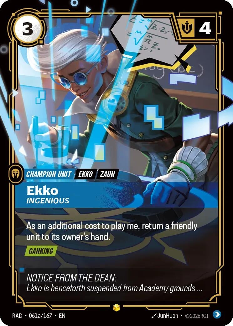 Image for Ekko, Ingenious (Alternate Art) (061a/167) [Radiance] - Riftbound: League of Legends Trading Card Game