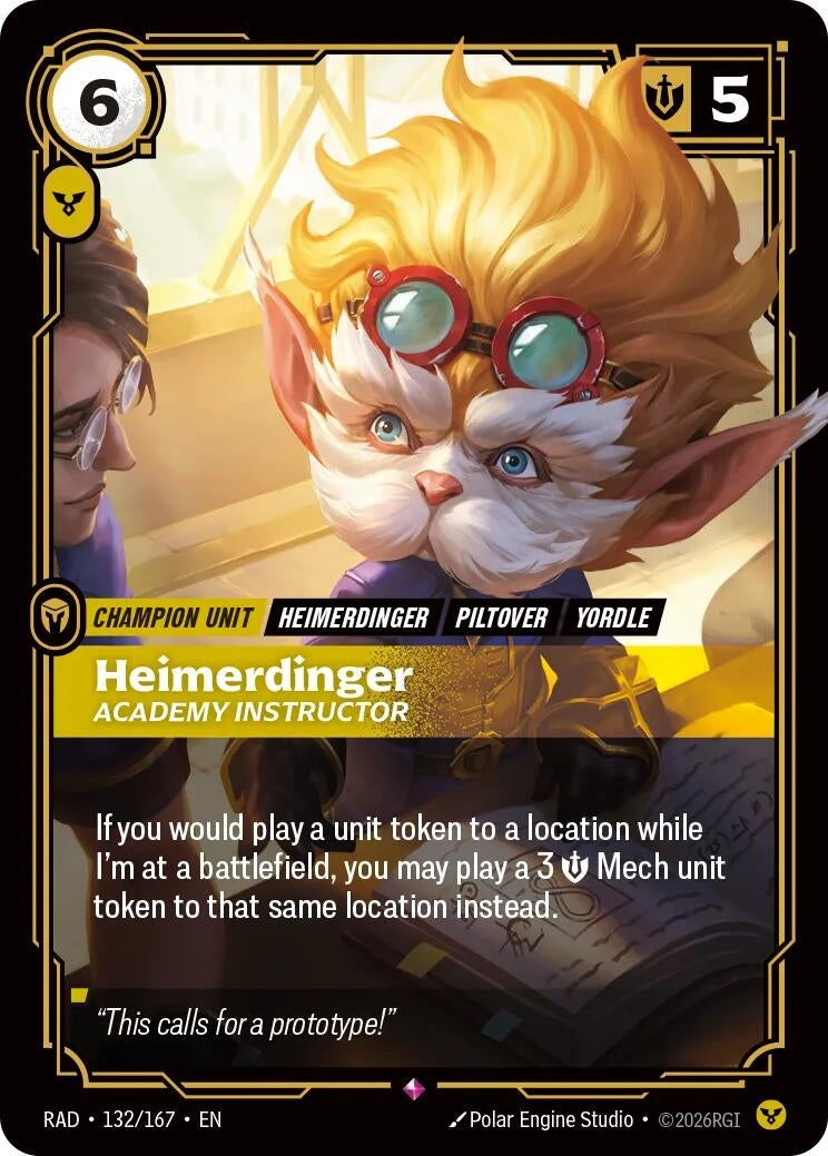 Image for Heimerdinger, Academy Instructor (132/167) [Radiance] - Riftbound: League of Legends Trading Card Game