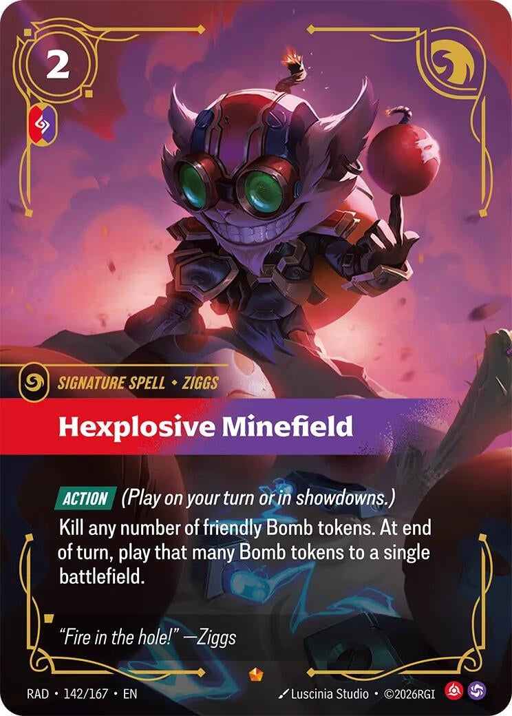 Image for Hexplosive Minefield (142/167) [Radiance] - Riftbound: League of Legends Trading Card Game