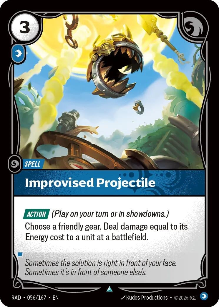Image for Improvised Projectile (056/167) [Radiance] - Riftbound: League of Legends Trading Card Game