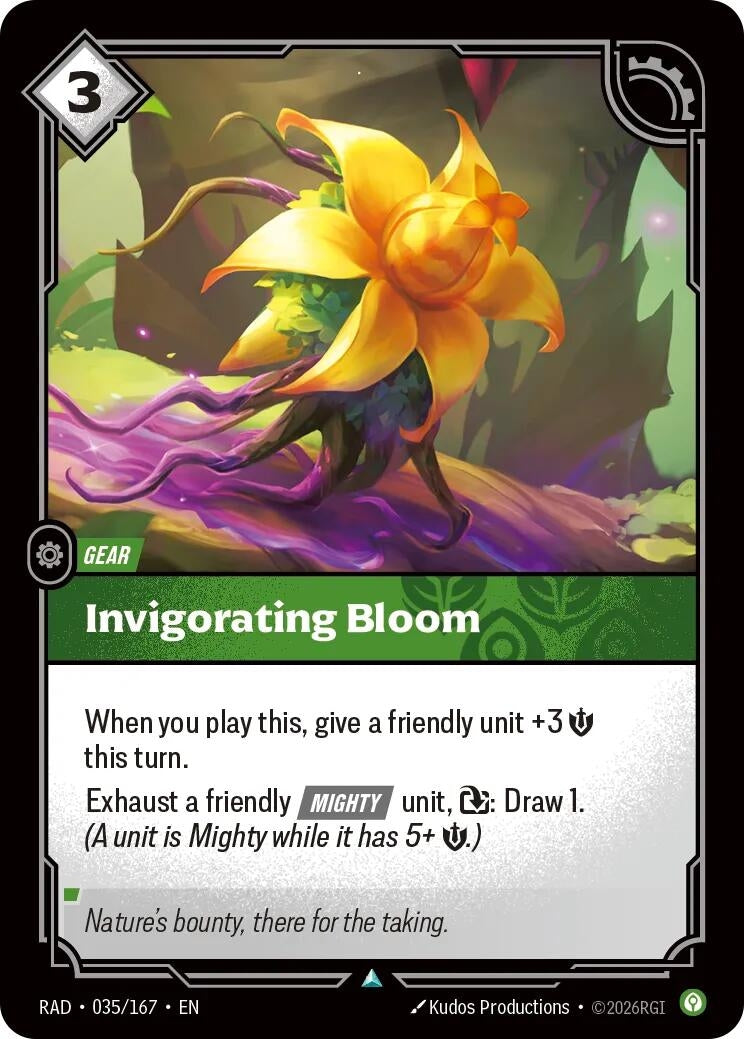 Image for Invigorating Bloom (035/167) [Radiance] - Riftbound: League of Legends Trading Card Game