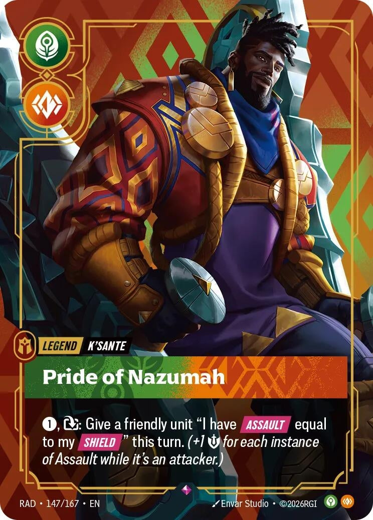 Image for K'Sante, Pride of Nazumah (147/167) [Radiance] - Riftbound: League of Legends Trading Card Game