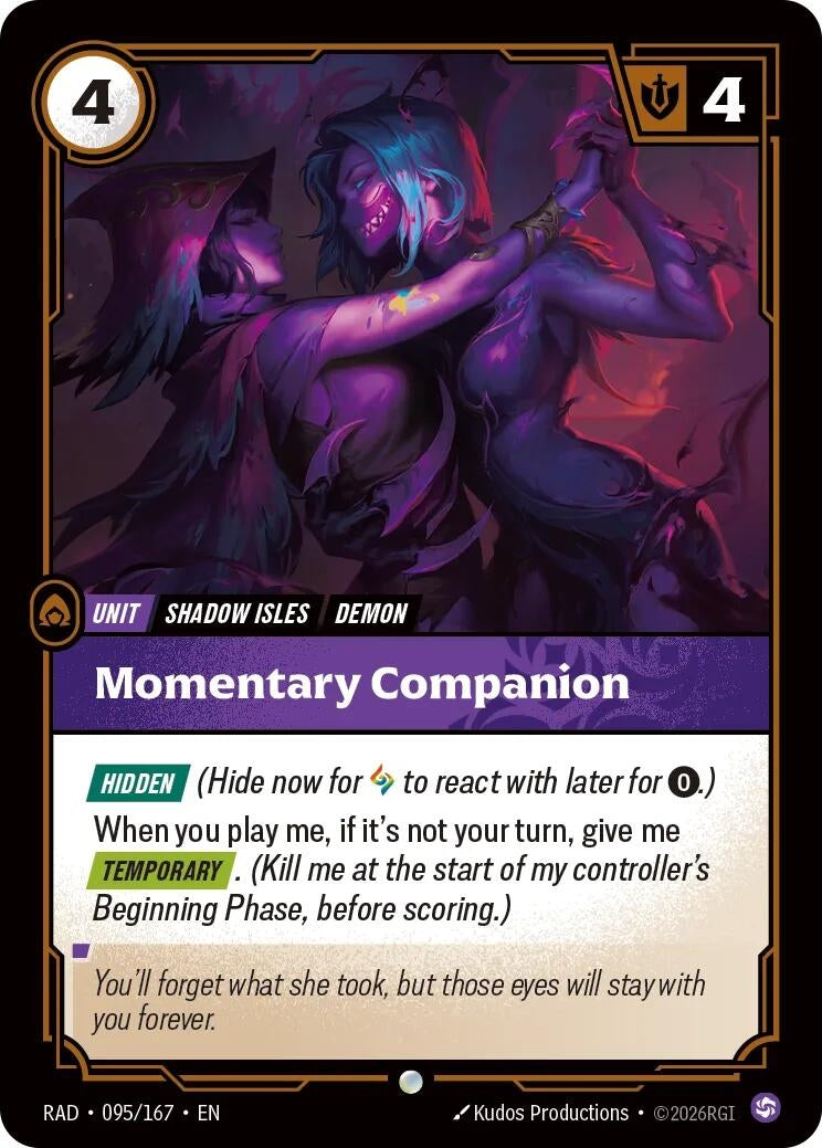 Image for Momentary Companion (095/167) [Radiance] - Riftbound: League of Legends Trading Card Game