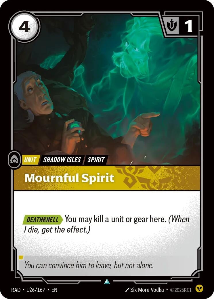 Image for Mournful Spirit (126/167) [Radiance] - Riftbound: League of Legends Trading Card Game