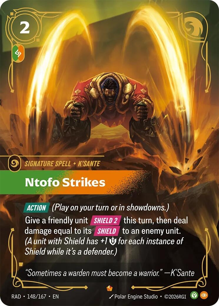 Image for Ntofo Strikes (148/167) [Radiance] - Riftbound: League of Legends Trading Card Game