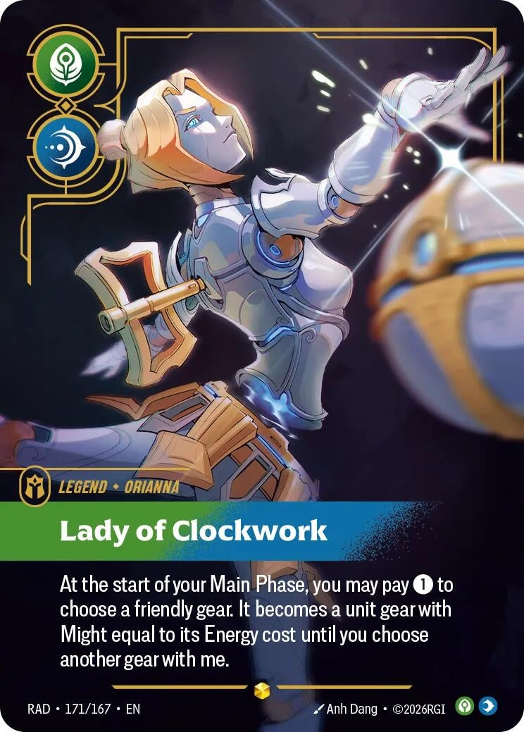 Image for Orianna, Lady of Clockwork (Overnumbered) (171/167) [Radiance] - Riftbound: League of Legends Trading Card Game