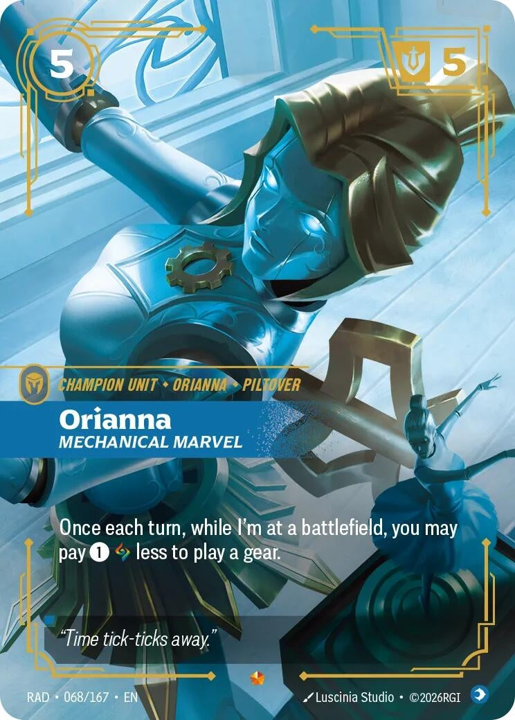 Image for Orianna, Mechanical Marvel (068/167) [Radiance] - Riftbound: League of Legends Trading Card Game