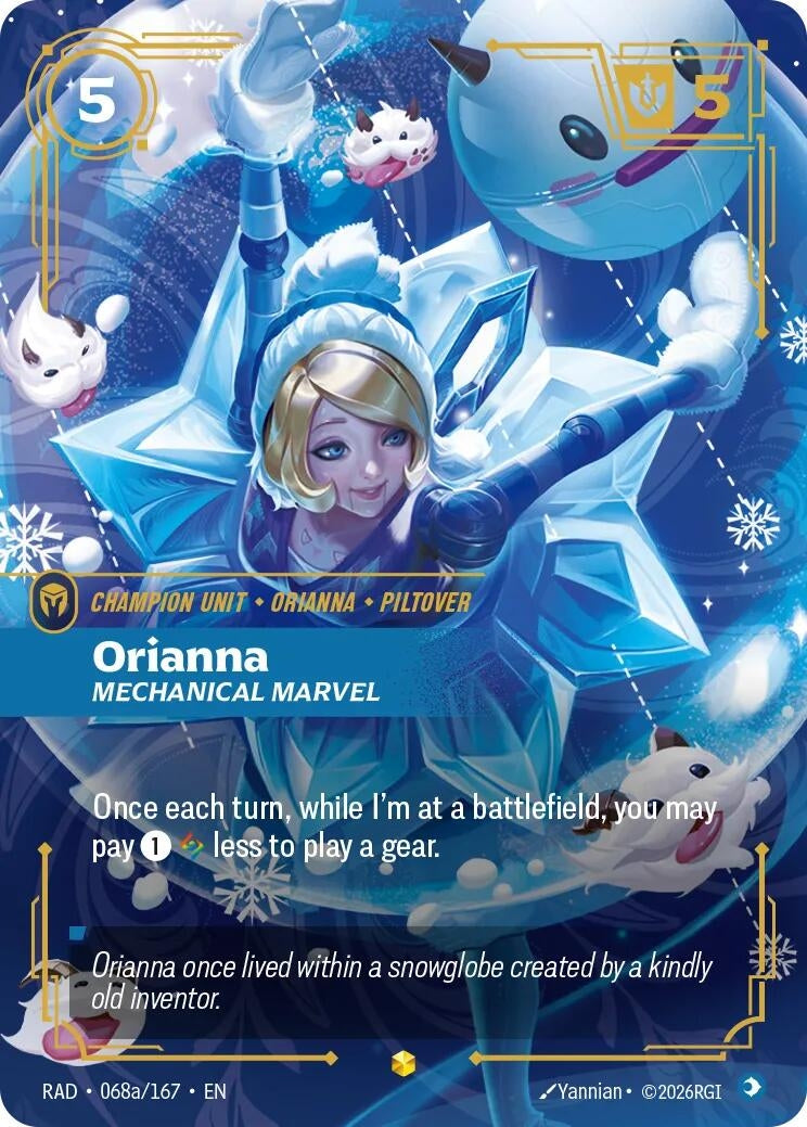 Image for Orianna, Mechanical Marvel (Alternate Art) (068a/167) [Radiance] - Riftbound: League of Legends Trading Card Game