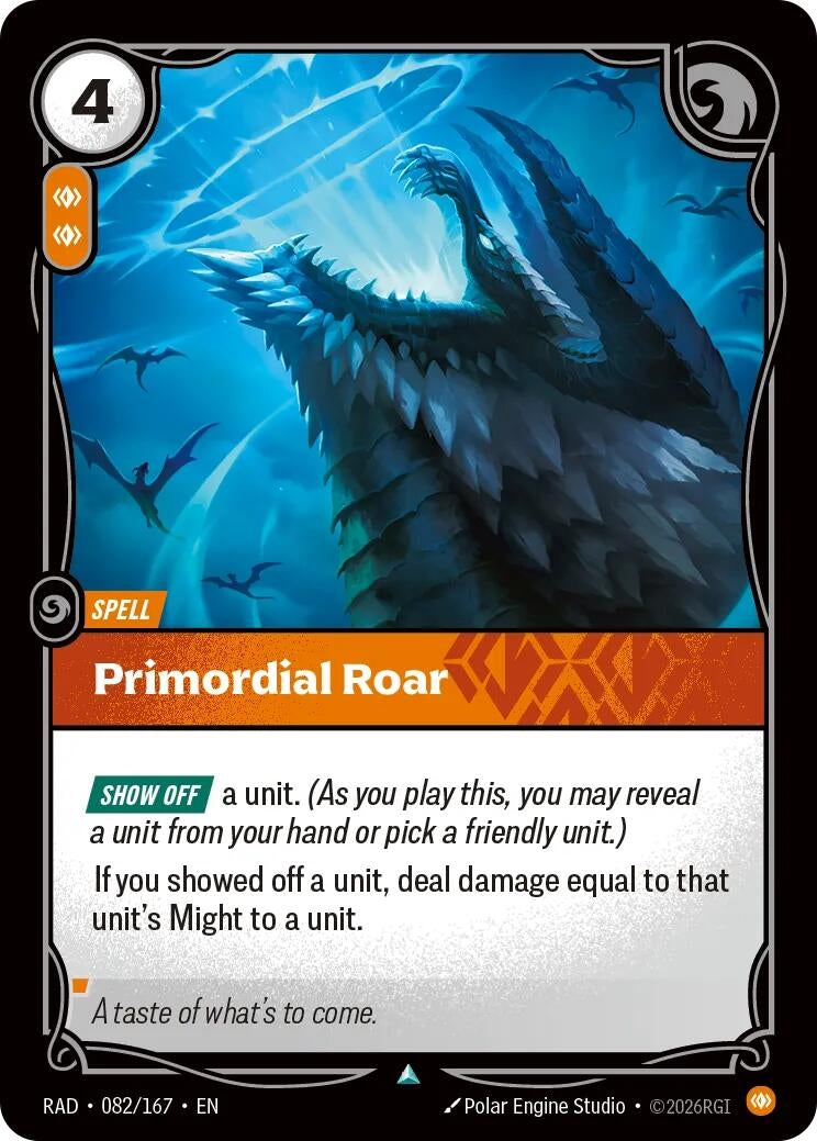 Image for Primordial Roar (082/167) [Radiance] - Riftbound: League of Legends Trading Card Game