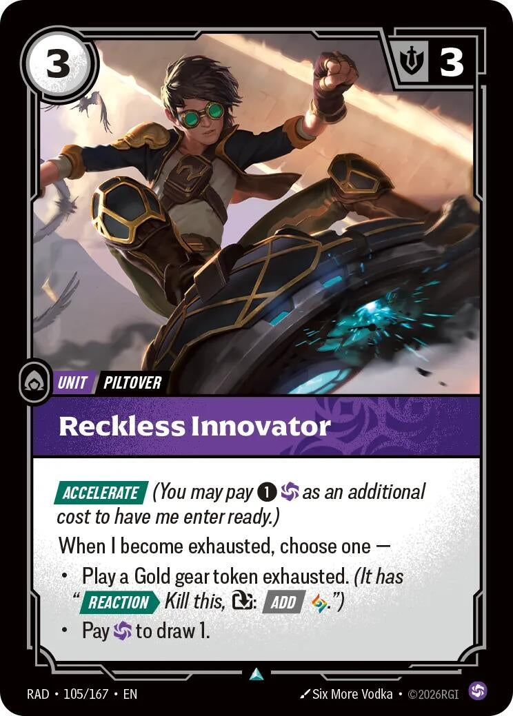 Image for Reckless Innovator (105/167) [Radiance] - Riftbound: League of Legends Trading Card Game