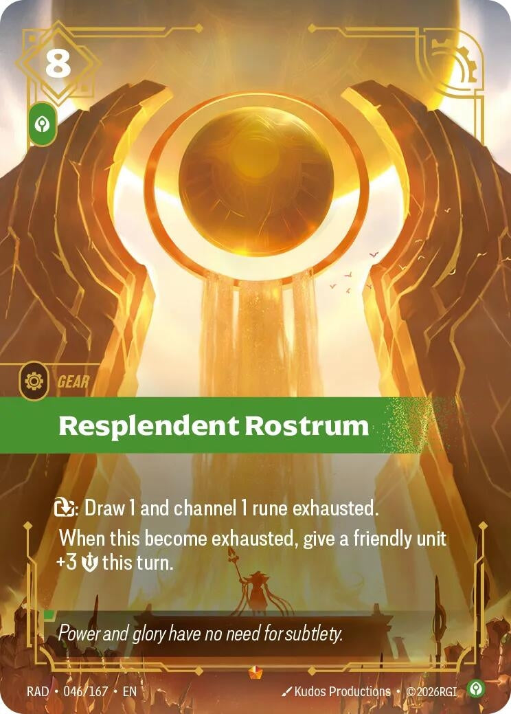 Image for Resplendent Rostrum (046/167) [Radiance] - Riftbound: League of Legends Trading Card Game