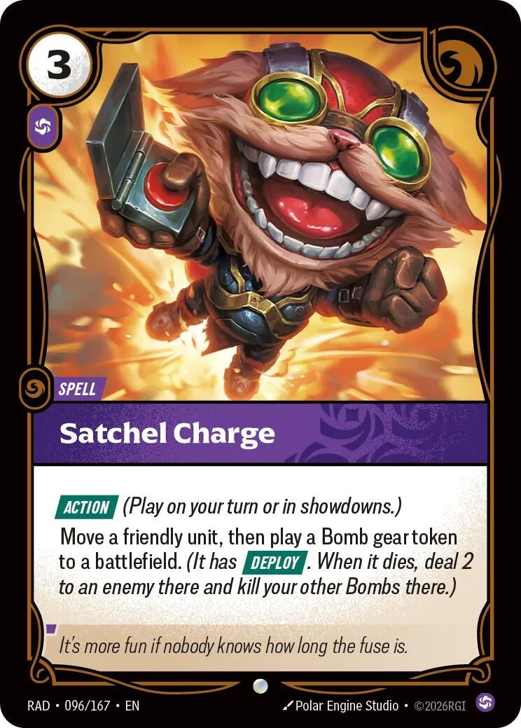 Image for Satchel Charge (096/167) [Radiance] - Riftbound: League of Legends Trading Card Game