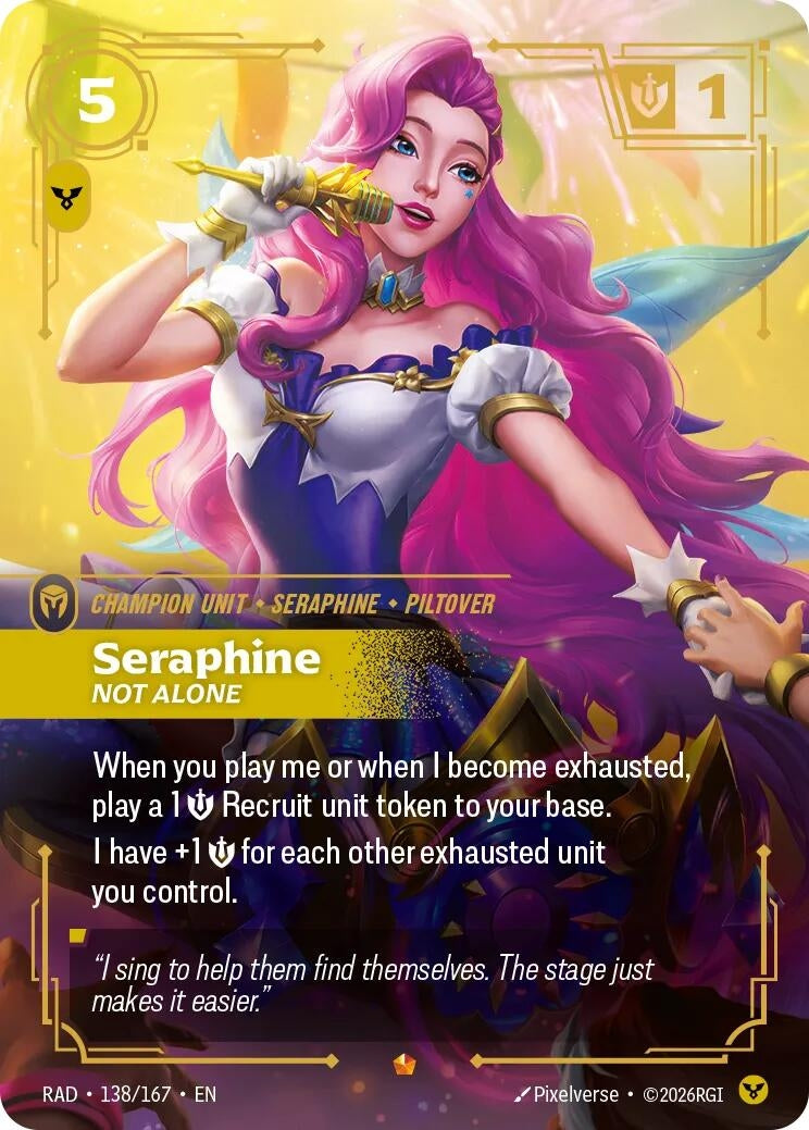 Image for Seraphine, Not Alone (138/167) [Radiance] - Riftbound: League of Legends Trading Card Game