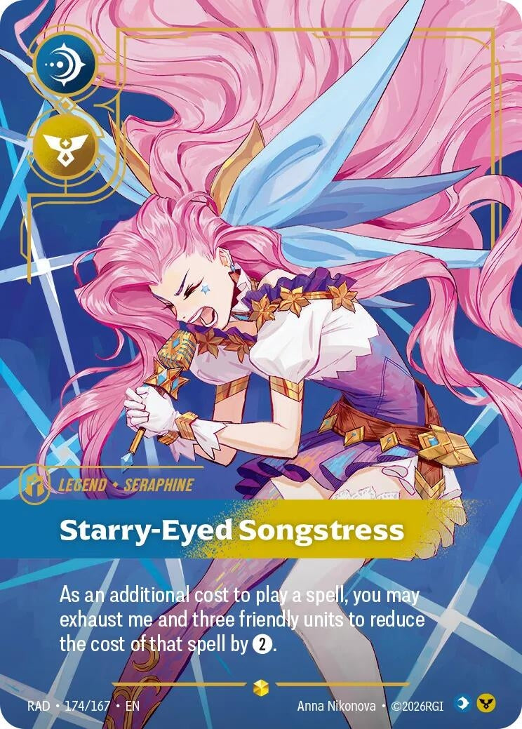 Image for Seraphine, Starry-Eyed Songstress (Overnumbered) (174/167) [Radiance] - Riftbound: League of Legends Trading Card Game