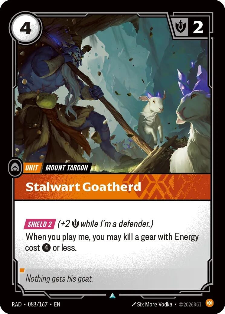 Image for Stalwart Goatherd (083/167) [Radiance] - Riftbound: League of Legends Trading Card Game