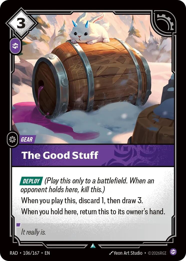 Image for The Good Stuff (106/167) [Radiance] - Riftbound: League of Legends Trading Card Game