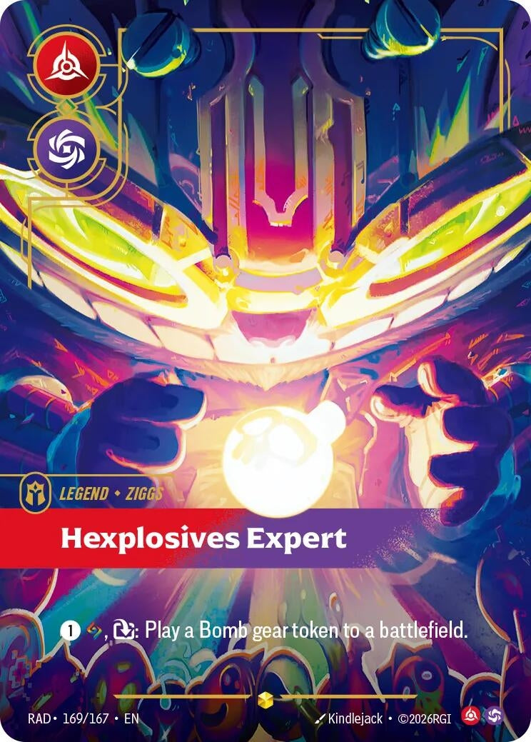Image for Ziggs, Hexplosives Expert (Overnumbered) (169/167) [Radiance] - Riftbound: League of Legends Trading Card Game