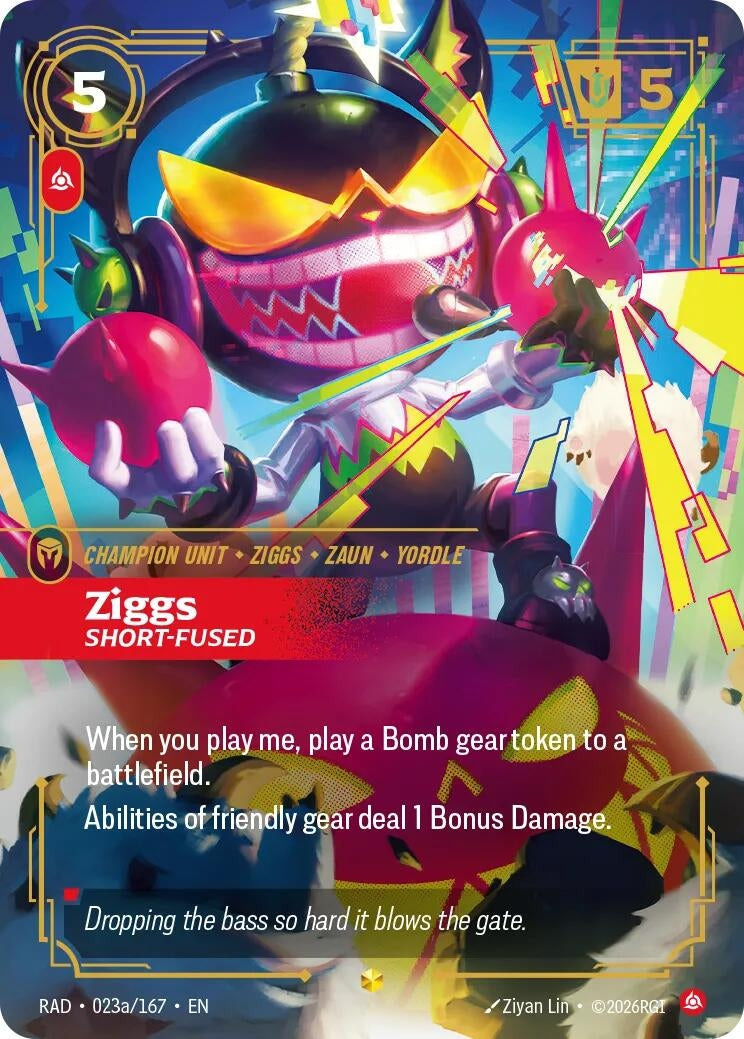 Image for Ziggs, Short-Fused (Alternate Art) (023a/167) [Radiance] - Riftbound: League of Legends Trading Card Game
